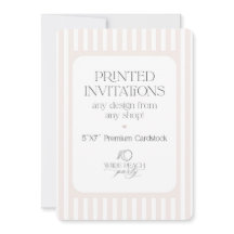 Cartes d'invitation personnalisées - Wilde Peach P