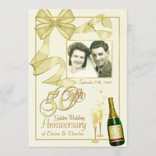 Cartes d'invitation photo élégantes pour la fête d