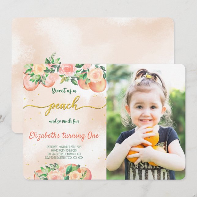 Cartes d'invitation photo pêche modifiables  (Devant / Derrière)