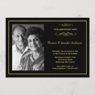 Cartes d'invitation photo pour anniversaire de mar