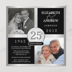 Cartes d'invitation photo pour anniversaire de mar