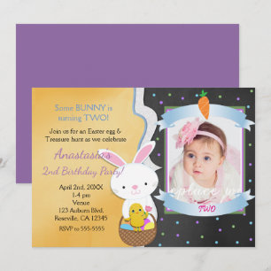 Cartes d'invitation photo pour fête d'anniversaire