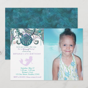 Cartes d'invitation photo pour fête d'anniversaire