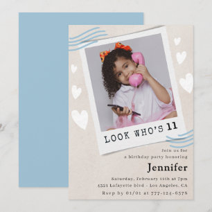 Cartes d'invitation pour 11 ans