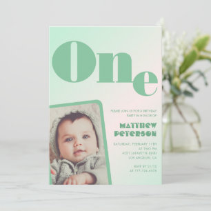 Cartes d'invitation pour 1er anniversaire Garçon V