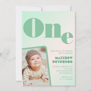 Cartes d'invitation pour 1er anniversaire Garçon V