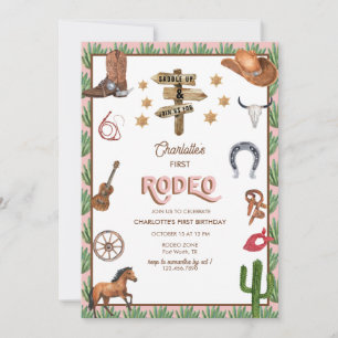 Cartes d'invitation pour 1er anniversaire sur le t