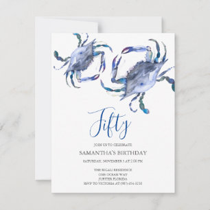 Cartes d'invitation pour 50e anniversaire de plage