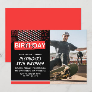 Cartes d'invitation pour 58e anniversaire Hommes P
