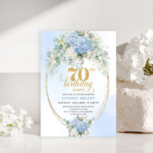 Cartes d'invitation pour 70e anniversaire aux hort