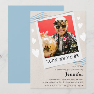 Cartes d'invitation pour 85e anniversaire