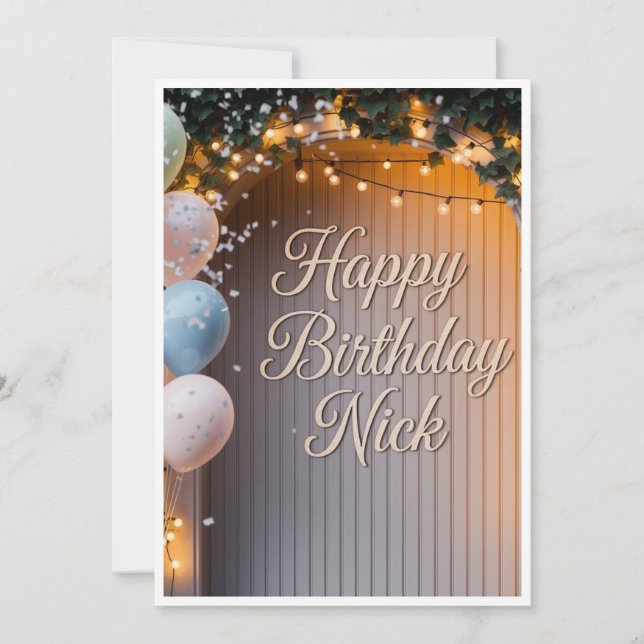 Cartes d'invitation pour anniversaire d'adulte 🎉  (Devant)