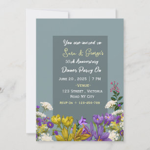 Cartes d'invitation pour anniversaire de mariage 