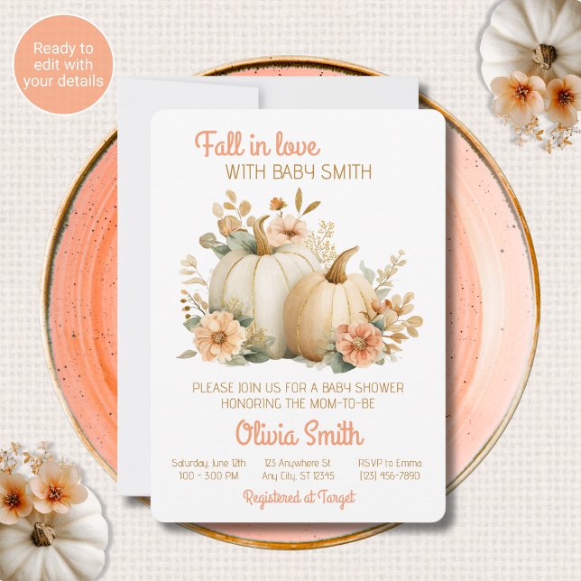 Cartes d'invitation pour Baby Shower « À la Saint- (Créateur téléchargé)