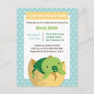 Cartes d'invitation pour Baby Shower avec un garço