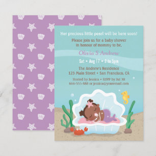 Cartes d'invitation pour Baby Shower avec une joli