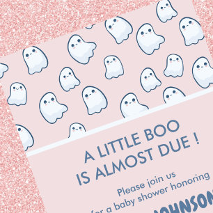 Cartes d'invitation pour baby shower Halloween Lit