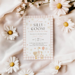 Cartes d'invitation pour Baby Shower Silly Goose F