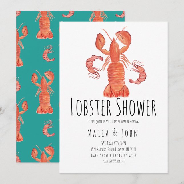 Cartes d'invitation pour Baby Shower sur le thème  (Devant / Derrière)