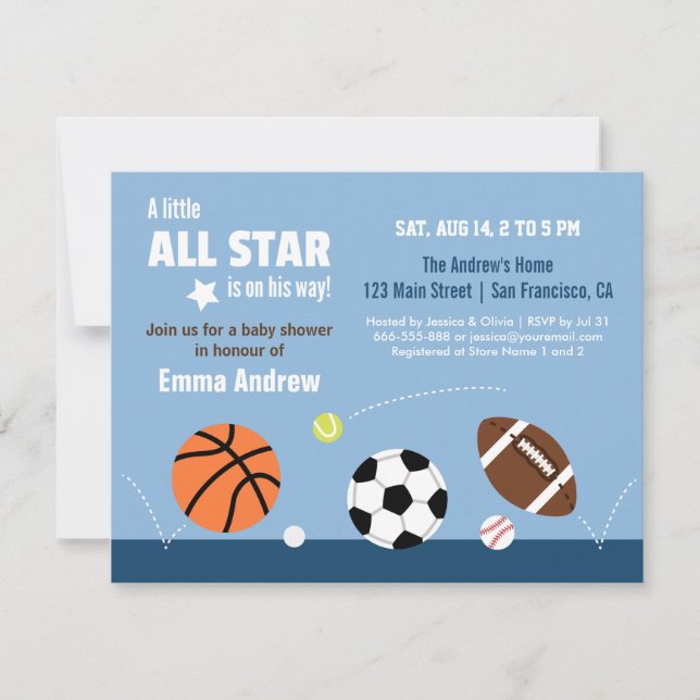 Cartes d'invitation pour Baby Shower sur le thème  (Devant)