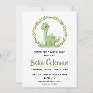 Cartes d'invitation pour baby shower sur le thème