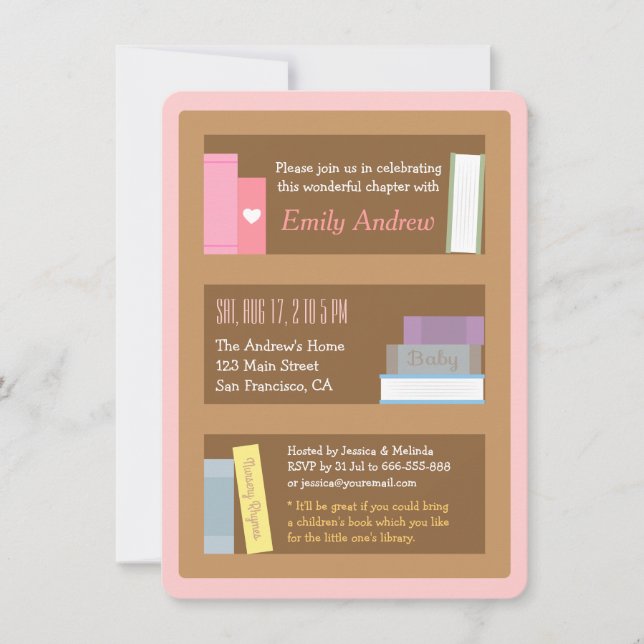 Cartes d'invitation pour Baby Shower sur le thème  (Devant)