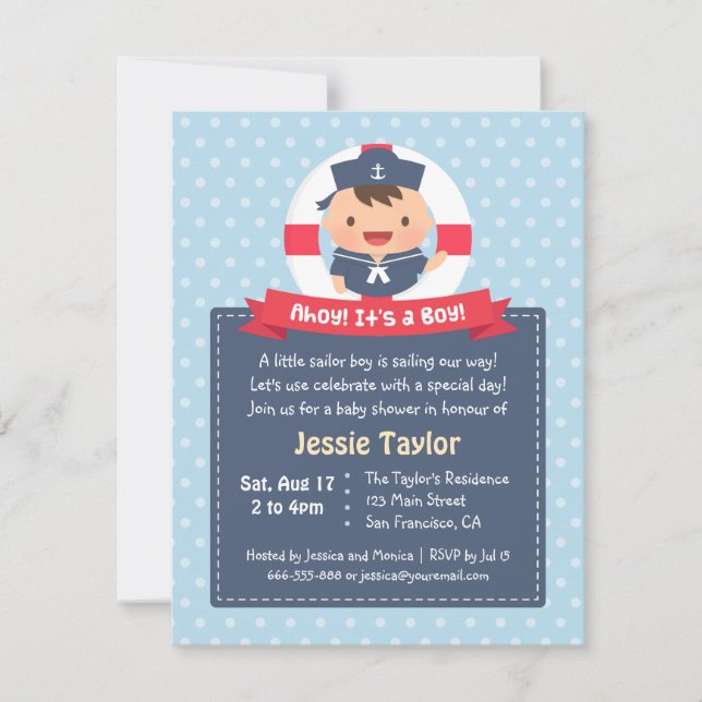 Cartes d'invitation pour Baby Shower sur le thème  (Devant)
