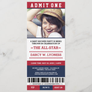 Cartes d'invitation pour Baby Shower sur le thème