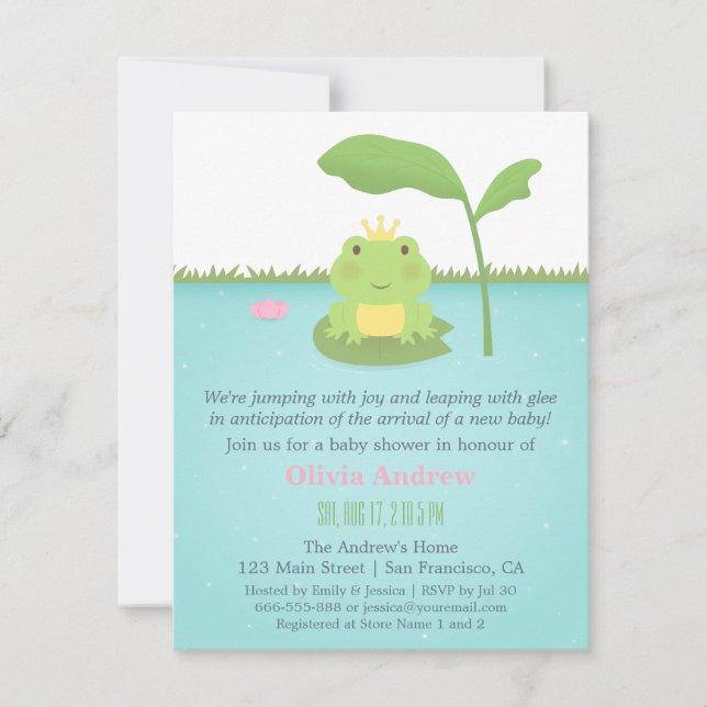 Cartes d'invitation pour Baby Shower sur le thème  (Devant)