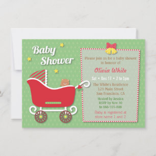 Cartes d'invitation pour Baby Shower Teddy Bear Sl