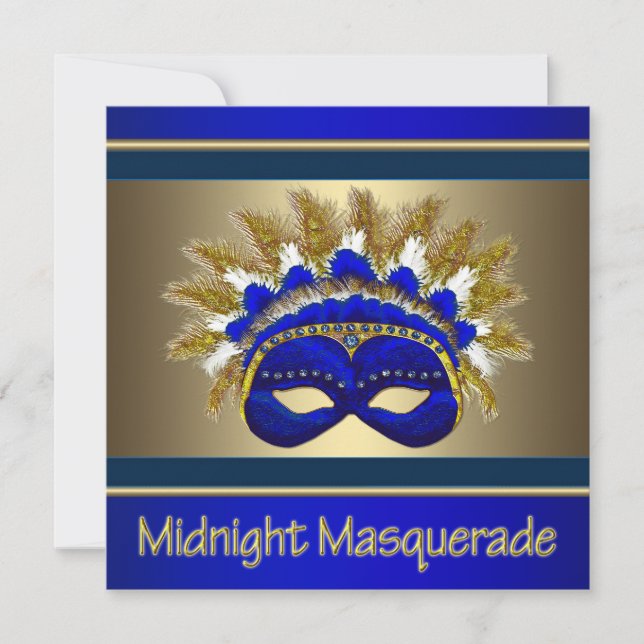 Cartes d'invitation pour bal masqué (Devant)