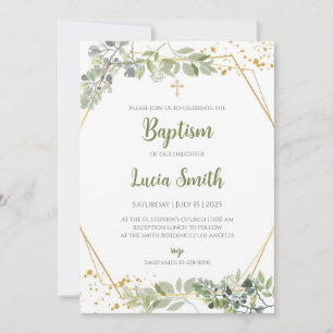 Cartes d'invitation pour baptême de filles