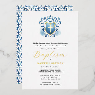 Cartes d'invitation pour baptême de garçon à blaso
