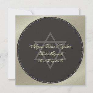 Cartes d'invitation pour Bat Mitzvah,