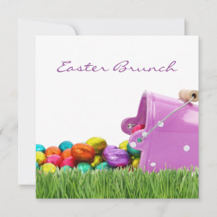 Cartes d'invitation pour brunch de Pâques 5,25" x