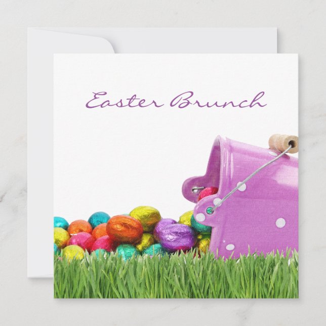 Cartes d'invitation pour brunch de Pâques 5,25" x  (Devant)