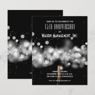 Cartes d'invitation pour budget anniversaire d'ent