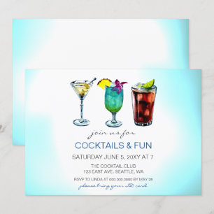 Cartes d'invitation pour cocktail