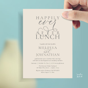 Cartes d'invitation pour déjeuner de mariage, Élég