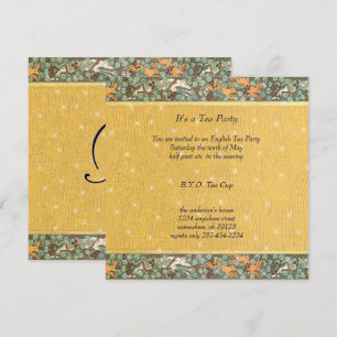 Cartes d'invitation pour dîner sur le thème de la 