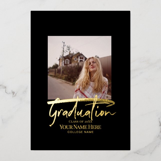 Cartes d'invitation pour diplômés (Recto)