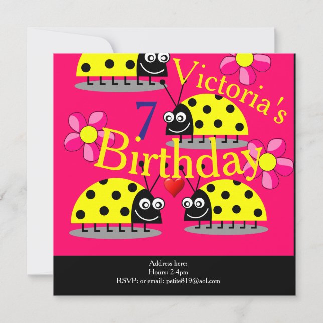 cartes d'invitation pour enfants (Devant)