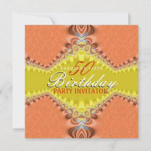 Cartes d'invitation pour fête d'anniversaire 50 an
