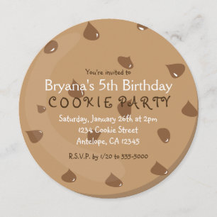 Cartes d'invitation pour fête d'anniversaire à COO