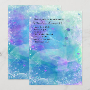 Cartes d'invitation pour fête d'anniversaire à que