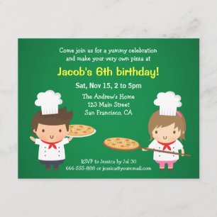 Cartes d'invitation pour fête d'anniversaire de en