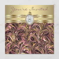 Cartes d'invitation pour fête d'anniversaire de fe