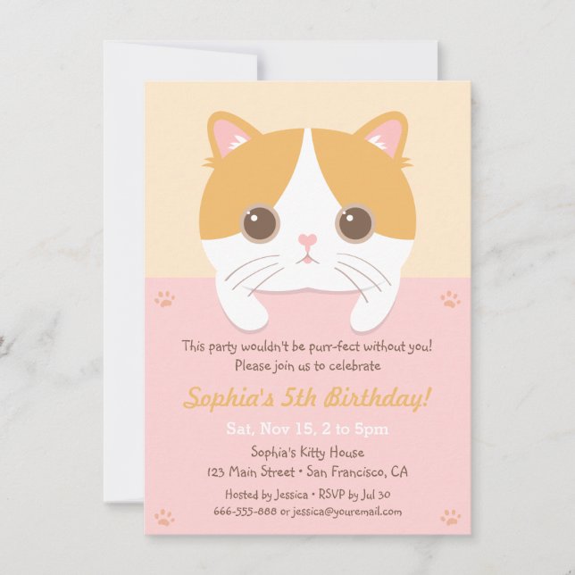 Cartes d'invitation pour fête d'anniversaire de fi (Devant)