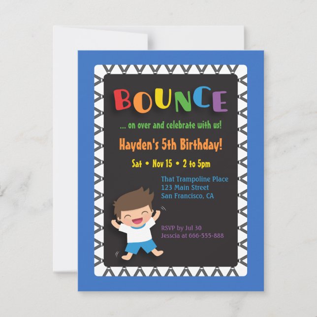 Cartes d'invitation pour fête d'anniversaire de ga (Devant)