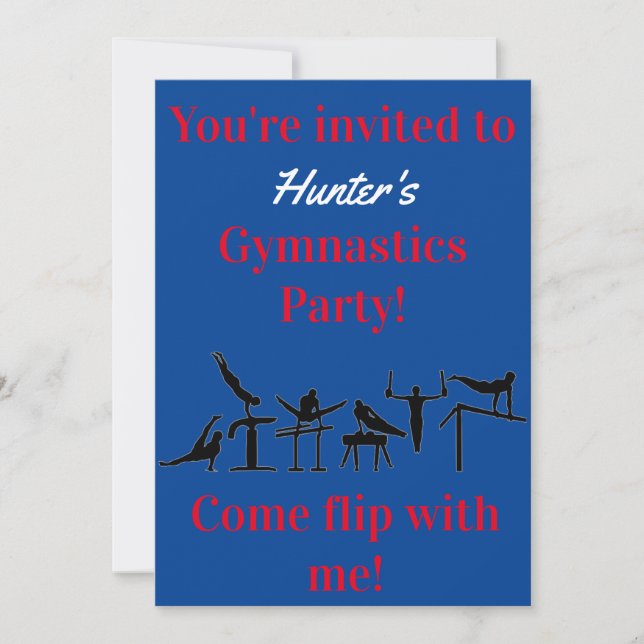 Cartes d'invitation pour fête d'anniversaire de gy (Devant)
